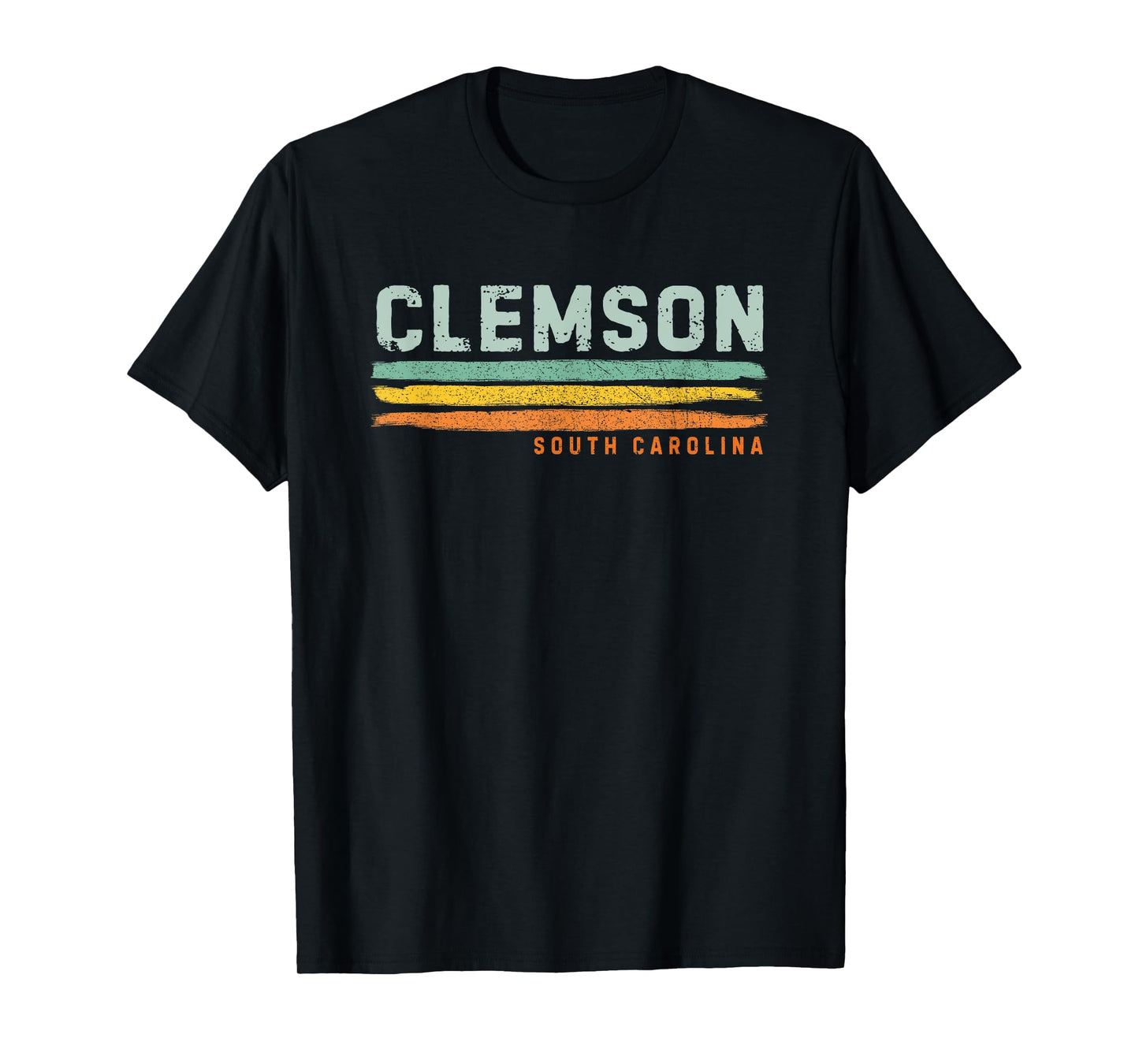 Vintage Stripes Clemson SC T-Shirt