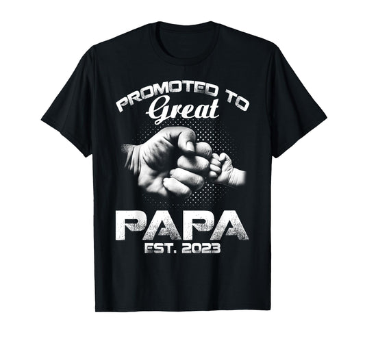 Promoted To Great Papa Est 2023 T-Shirt