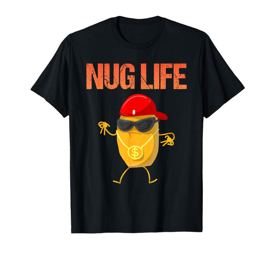 Cool Chicken Nugget Art For Boys Kids Chicken Nugget Lover T-Shirt