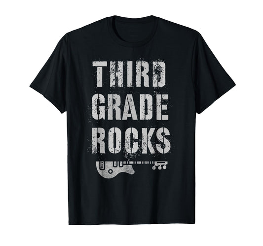 3rd GRADE ROCKS Teacher Rockstar Third Graders Is My Jam T-Shirt for Men Women Girls Kids