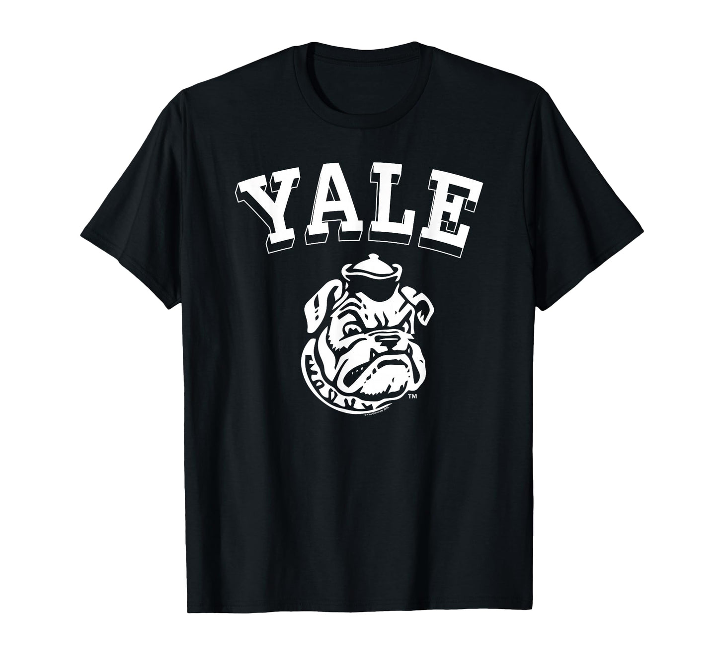 Yale University Cartoon Bulldog Handsome Dan Yale Logo T-Shirt
