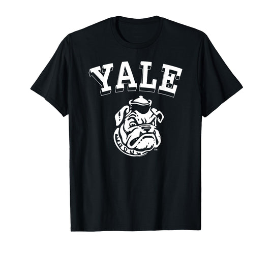 Yale University Cartoon Bulldog Handsome Dan Yale Logo T-Shirt