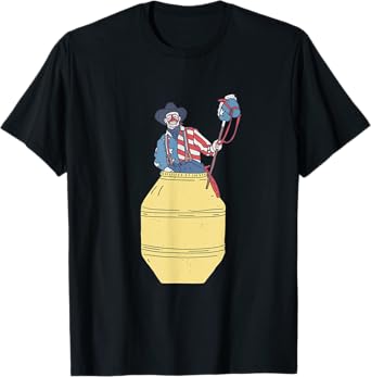 Rodeo Clown - Barrelman - Patriotic Bullfighter T-Shirt