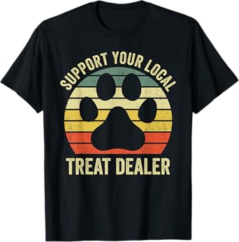 Dog Treat Dealer Funny Humor Dog Owner Dog Treats Dog Lover T-Shirt for Men Women