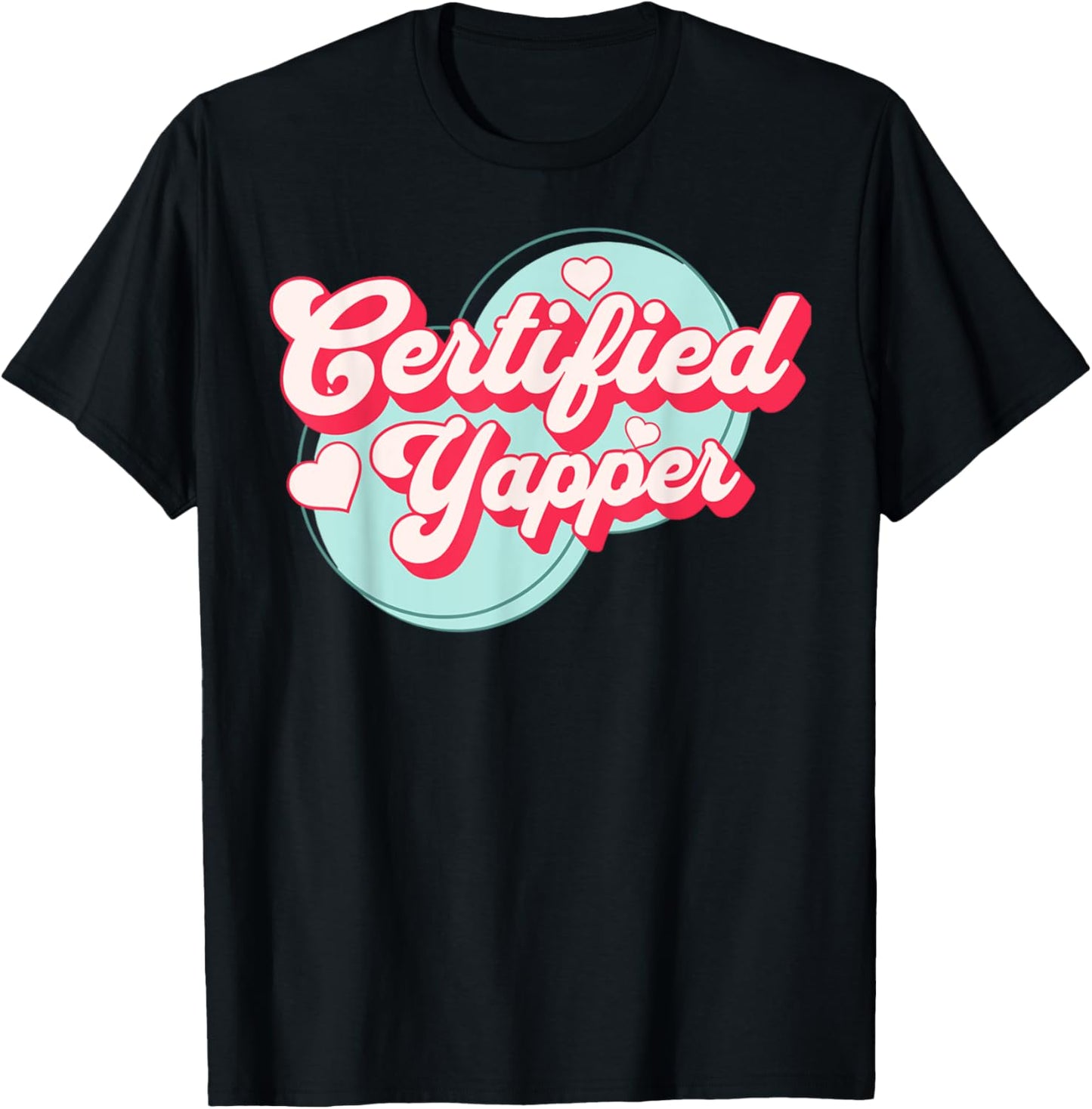 Certified Yapper Groovy Y2k Aesthetic Funny Meme T-shirt