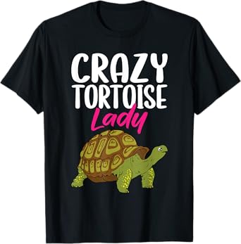 Crazy Tortoise Lady Tortoises Mom Women Turtle T-Shirt