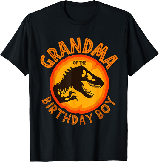 Grandma the Birthday T Rex Saurus Dinosaur Family Matching T-Shirt
