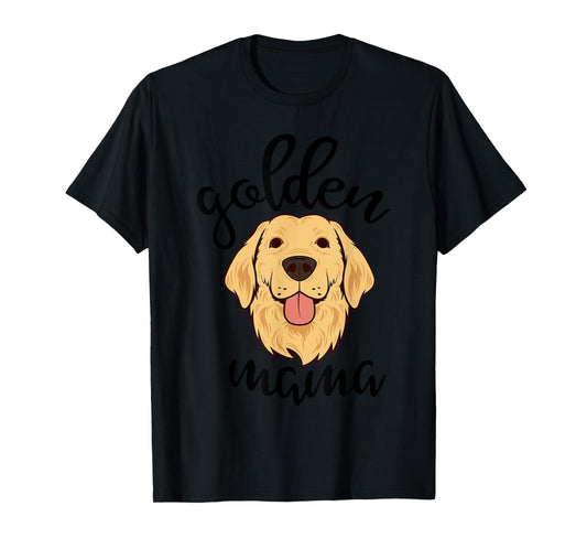 Golden Retriever Mama Funny Dog Lovers Gift For Mom Women T-Shirt