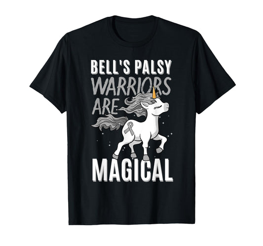 Bell's Palsy Warrior Idiopathic Facial Paralysis Unicorn T-Shirt
