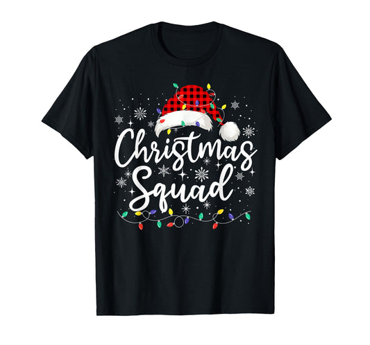 Christmas Squad Family Group Matching Christmas Pajama Party T-Shirt