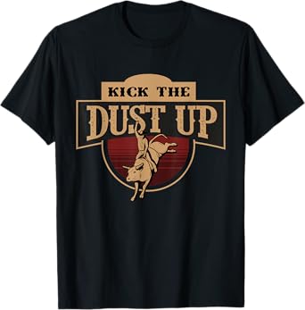 Cowboy and Cowgirl on Rodeo or Farm for kick the dust up T-Shirt