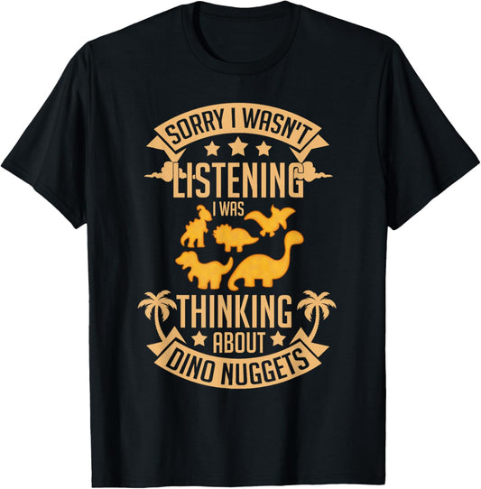 Dino Chicken Nugget Dinosaur Nugs Veggie Funny T-Shirt