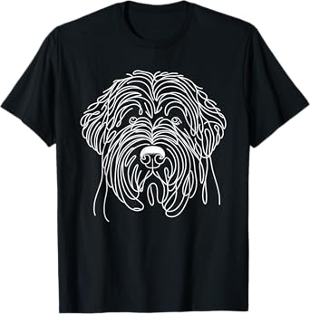 Line Art Bouvier Des Flandres T-Shirt
