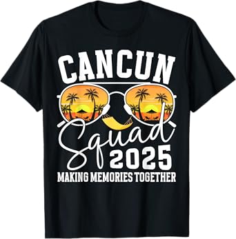 Cancun Vacation Squad 2025 Matching Family Vacation Group T-Shirt