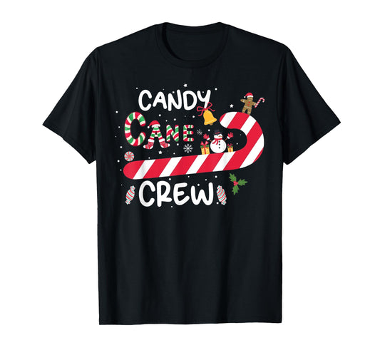 Candy Cane Crew Funny Christmas Candy Lover X Mas T-Shirt