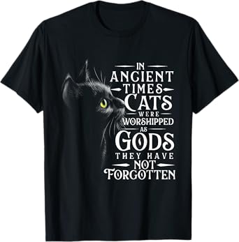 In Ancient Times Cats Were Worshipped As Gods - Pet Lover T-Shirt