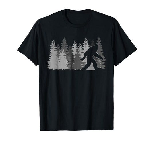 Vintage Bigfoot Sasquatch Gifts Father Day BigFoot Walking T-Shirt