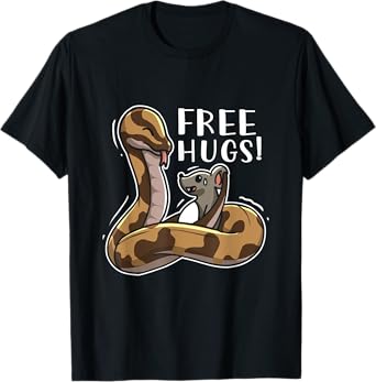 Funny Hugs Snake Owner Ball Python Boa Constrictor T-Shirt
