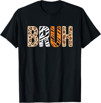 Safari Bruh Zookeeper Funny Animals Wildlife Boys Kids T-Shirt