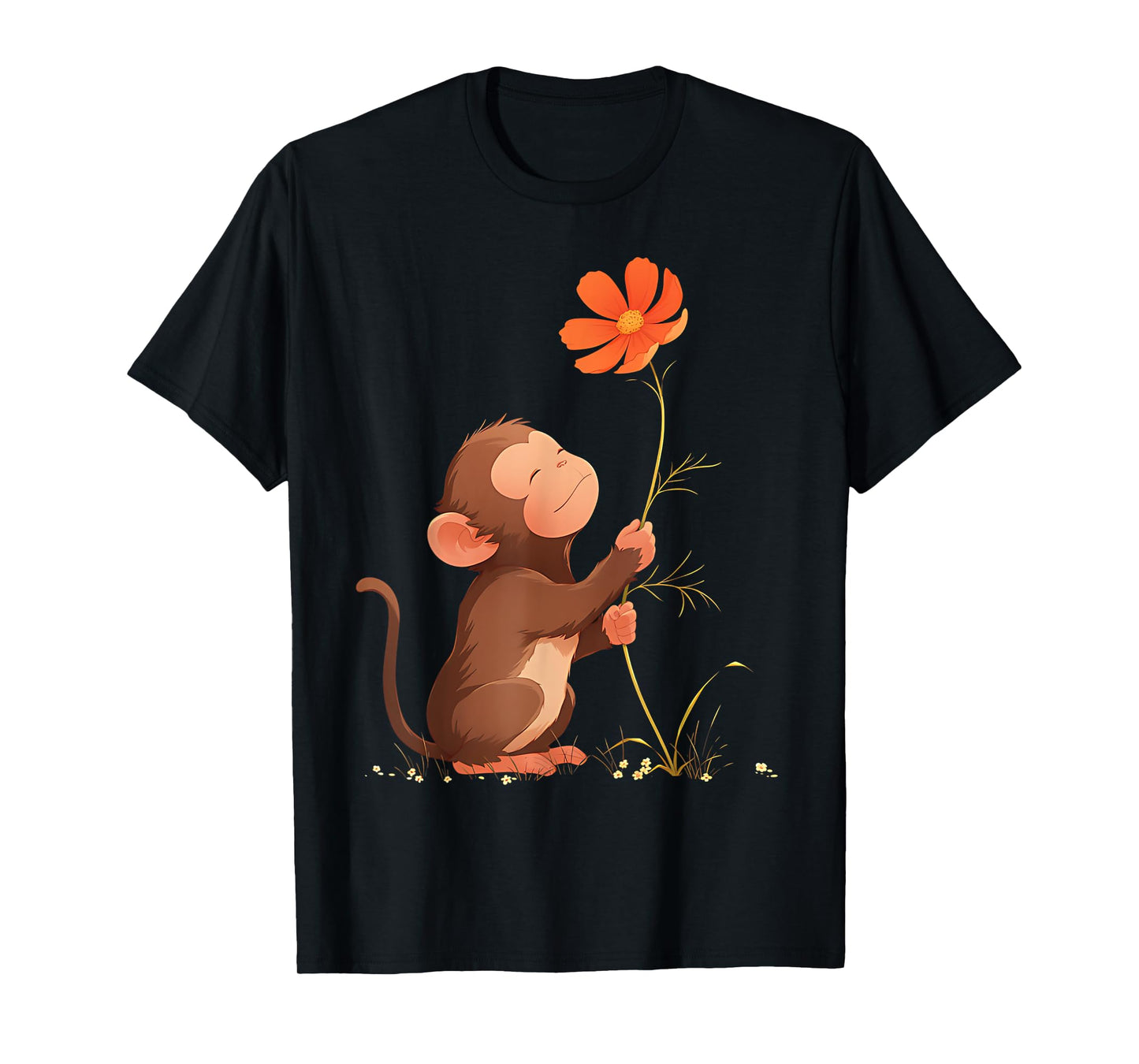 Cute Monkey Flower T-Shirt