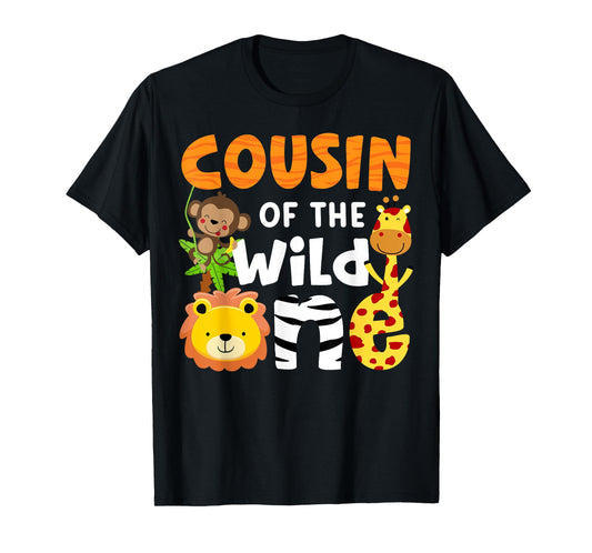 Cousin the Wild One Zoo Birthday Safari Jungle Animals Party T-Shirt
