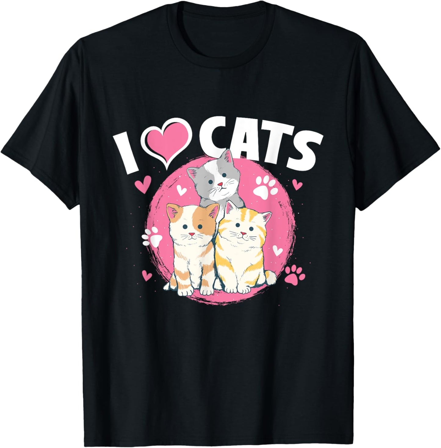 I Love Cats - Feline Animal Lover Pet Owner Veterinarian T-Shirt