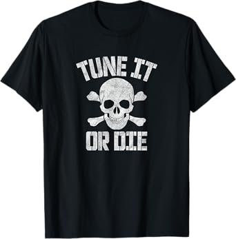 TUNE IT OR DIE - retro vintage rock & roll tee guitar bass T-Shirt