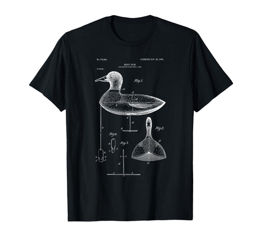 Vintage Duck Hunting Decoy Shirt - Wood Mallard Carving Tee T-Shirt