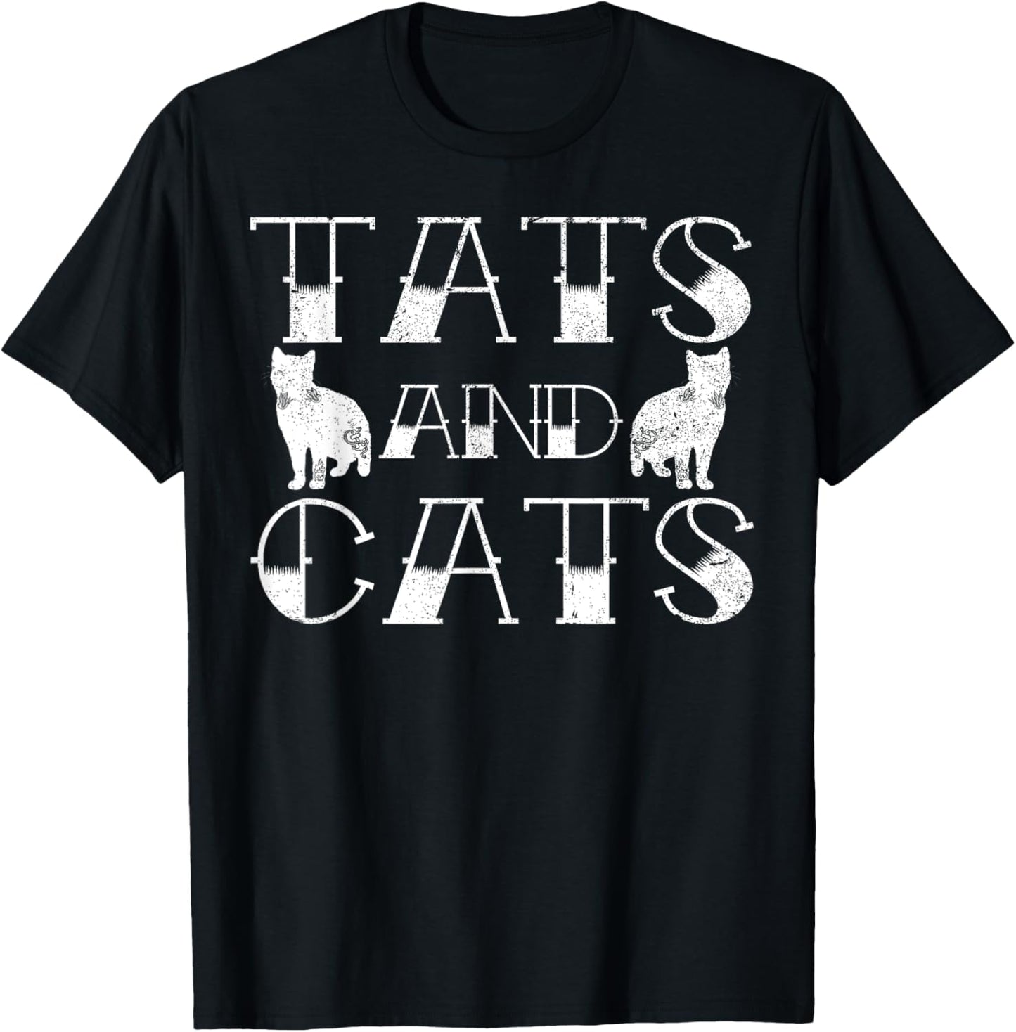 Tats And Cats T-Shirt Kitten & Tattoo Lover Gift T-Shirt