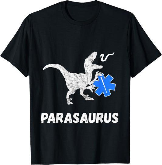 Paramedic Dino Funny Rescue Aid Dino Sani T-Rex T-Shirt