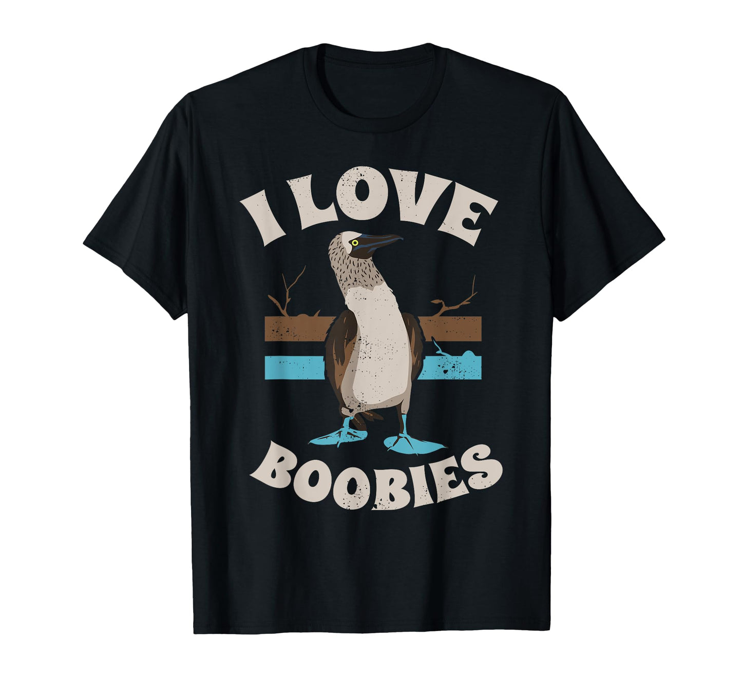 Funny I Love Boobies Gift T-Shirt for Birdwatchers T-Shirt