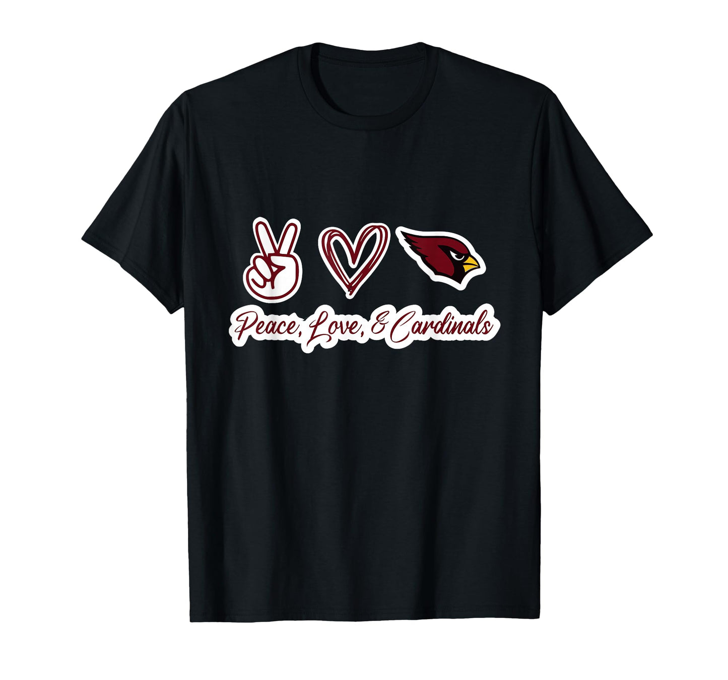 Peace, Love, & Cardinals T-Shirt
