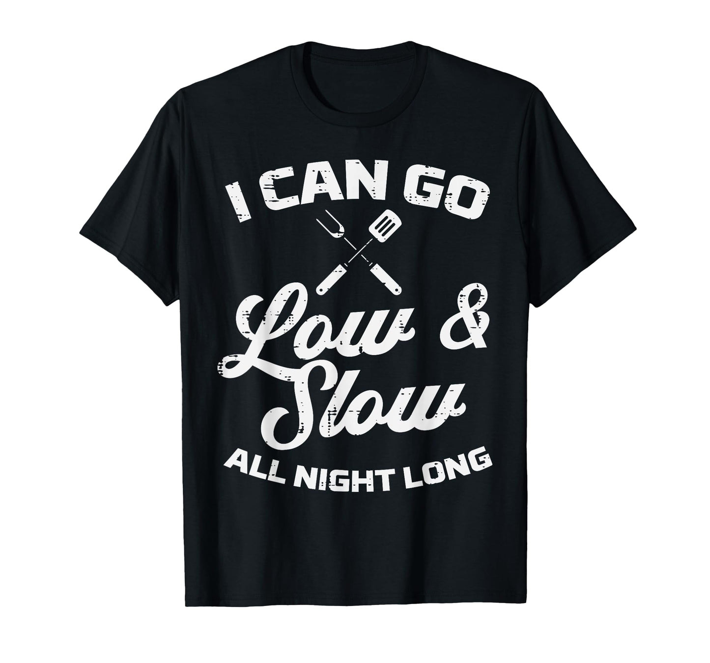 Low Slow All Night Long Bbq Grilling Smoking Meat Smoker T-Shirt