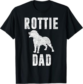 Vintage Rottweiler Dad Gift Rott Dog Daddy Rottie Father Men Women Girls Kids T-Shirt