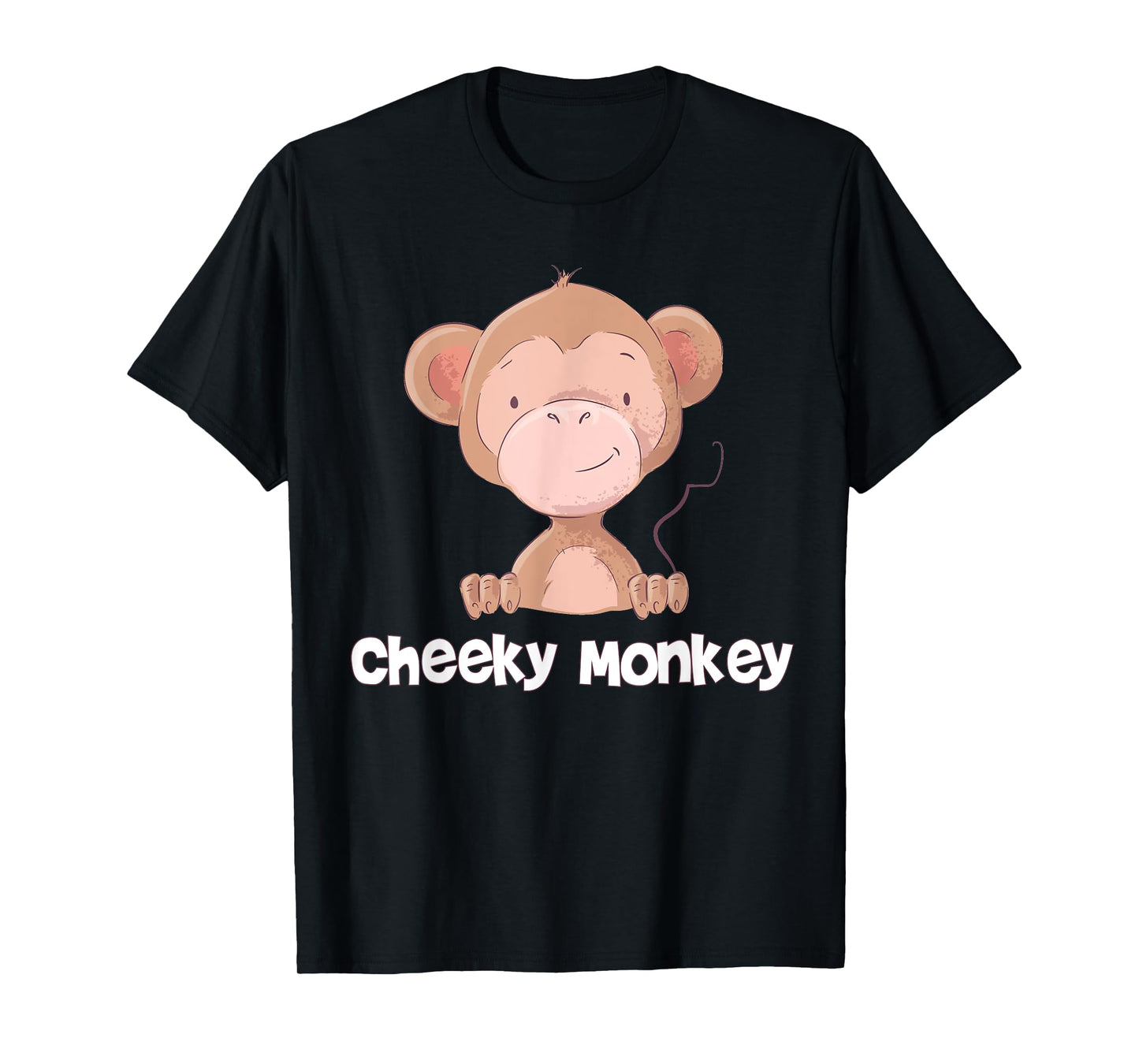 Cute Baby Monkey Face For Kids Boys Cheeky Monkey T-Shirt