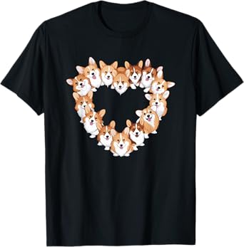 Heart Pembroke Welsh Corgi Corgis T-Shirt