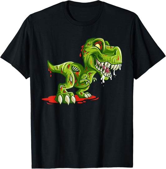Zombie Saurus T-Rex Dino Halloween Costume Easy Lazy Gifts T-Shirt
