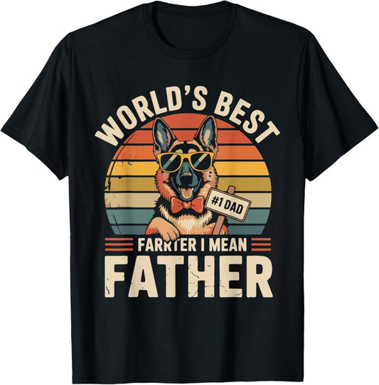 World's Best Farter I Mean Father Dog Dad Humor Design T-Shirt