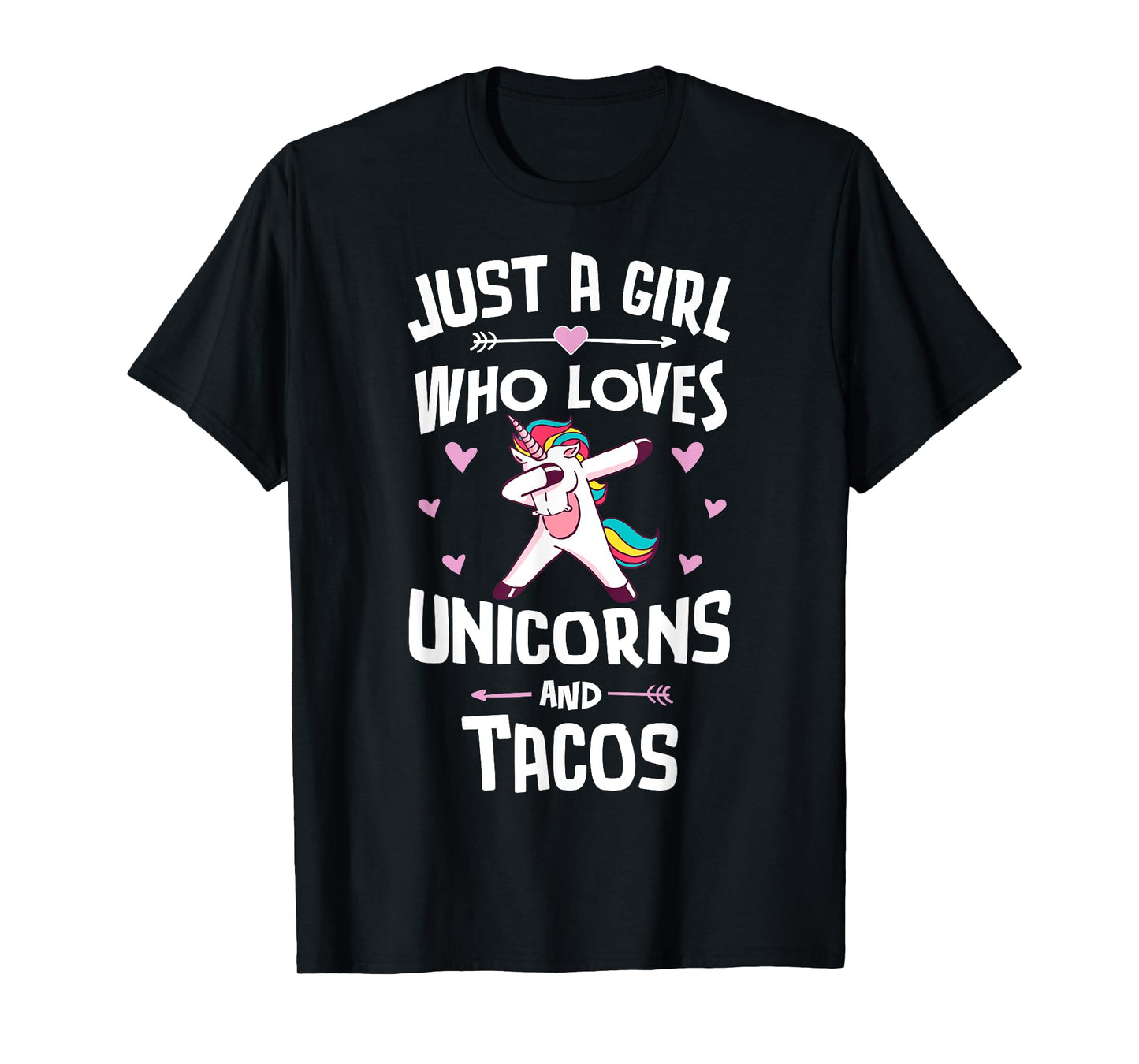 Just A Girl Who Loves Unicorns And Tacos Graphic Women T-Shirt