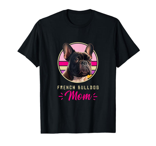 Funny French Bulldog Retro Outfits Clothes Frenchie Dog Mom Women Kids T-Shirt