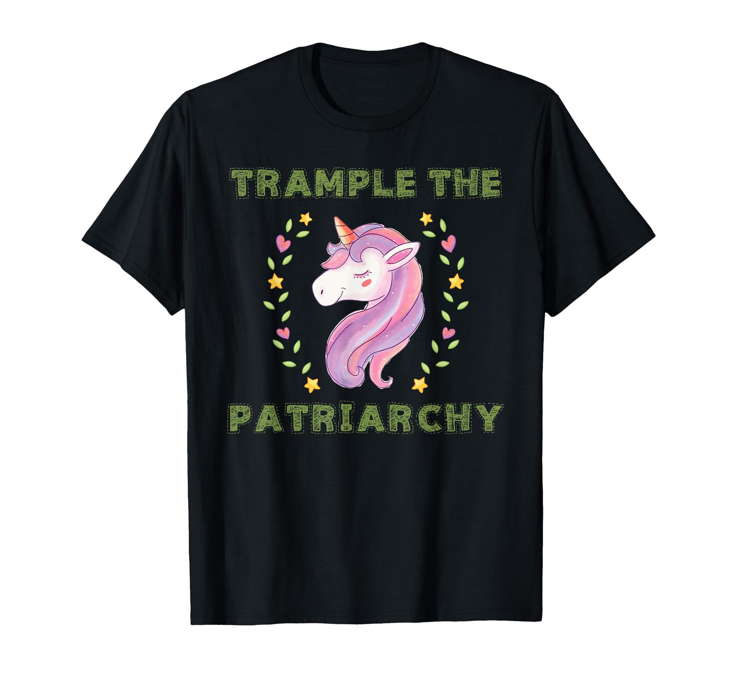 Trample The Patriarchy, Unicorn Lovers Feminist T-Shirt
