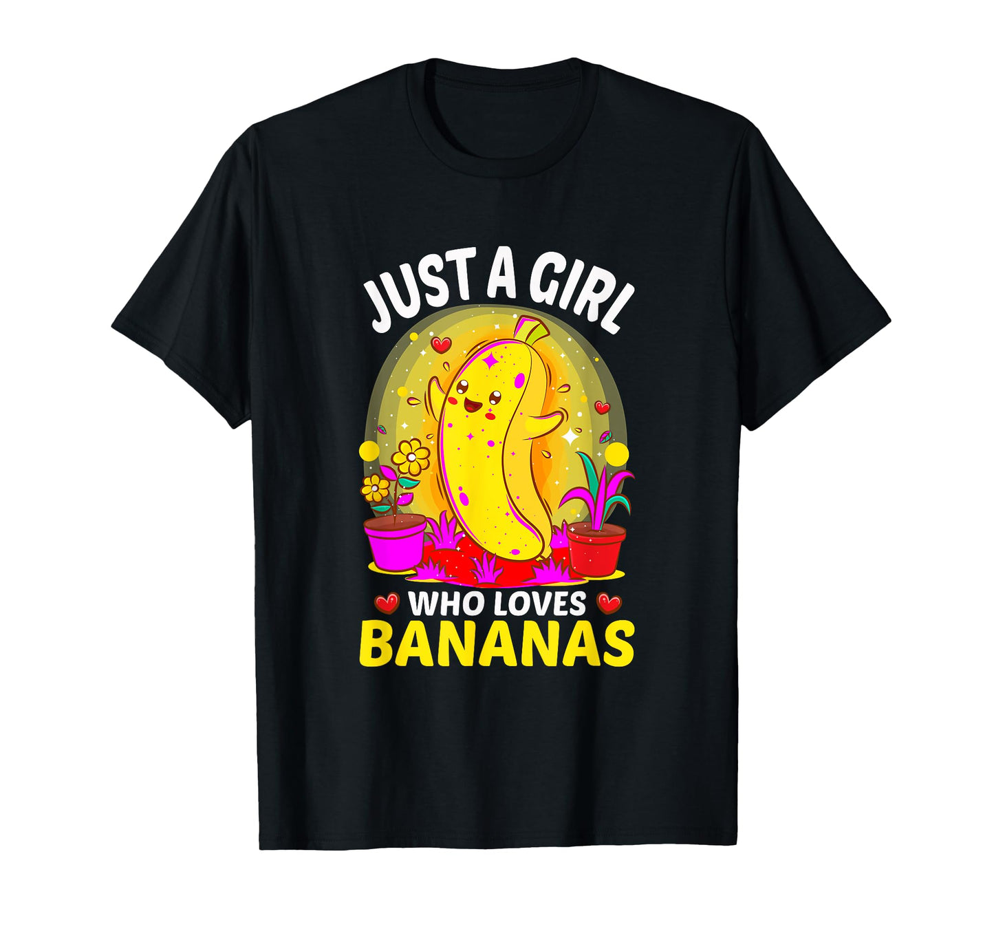 Just A Girl Who Loves Bananas Lover Fruit Banana T-Shirt