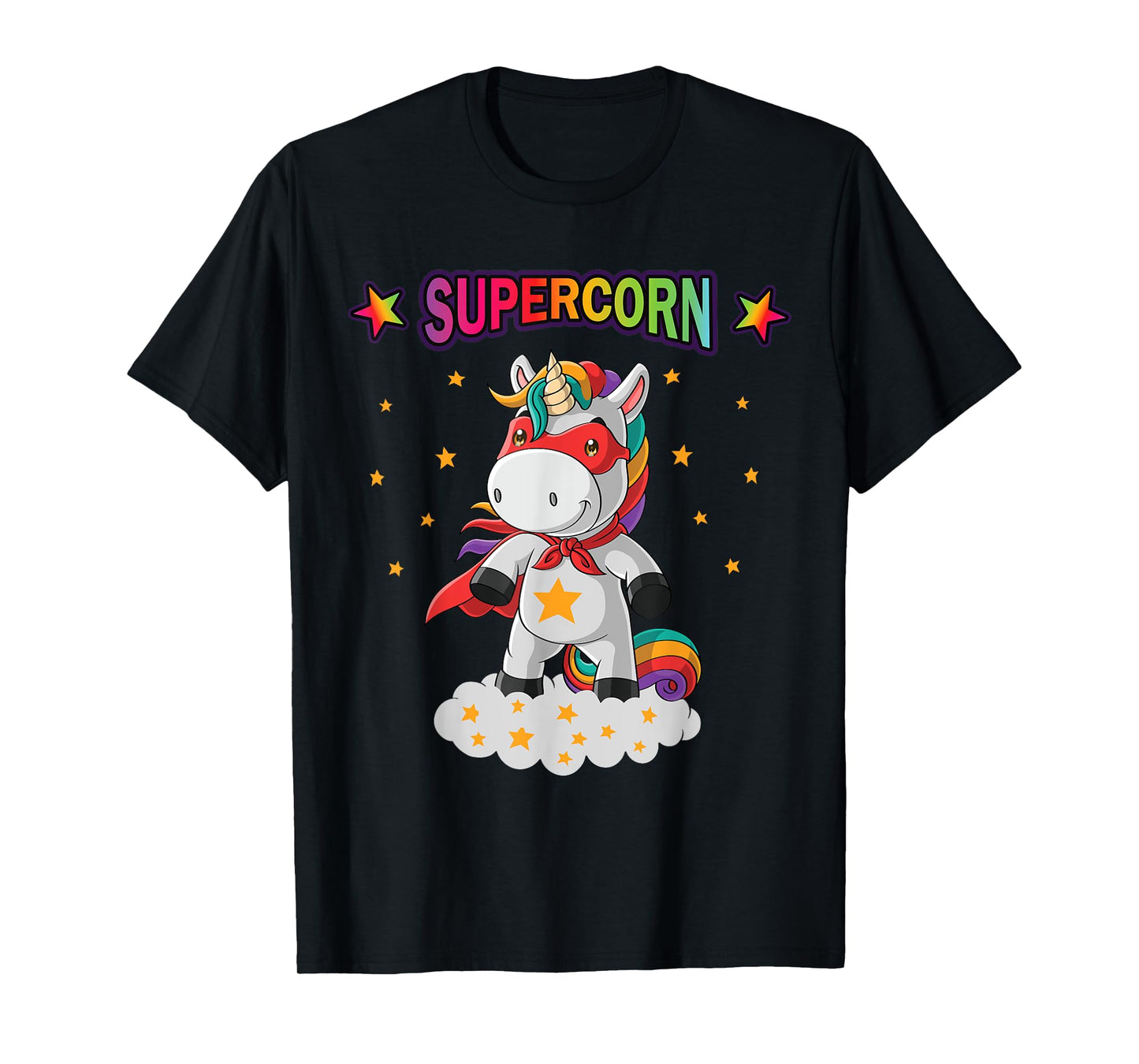 Unicorn Superhero Supercorn Hero Boys Girls Gift T-Shirt