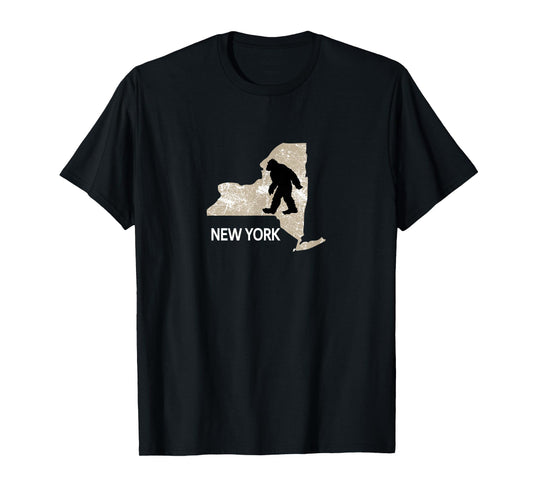 Funny Bigfoot I Believe Loves New York NY Sasquatch T-Shirt