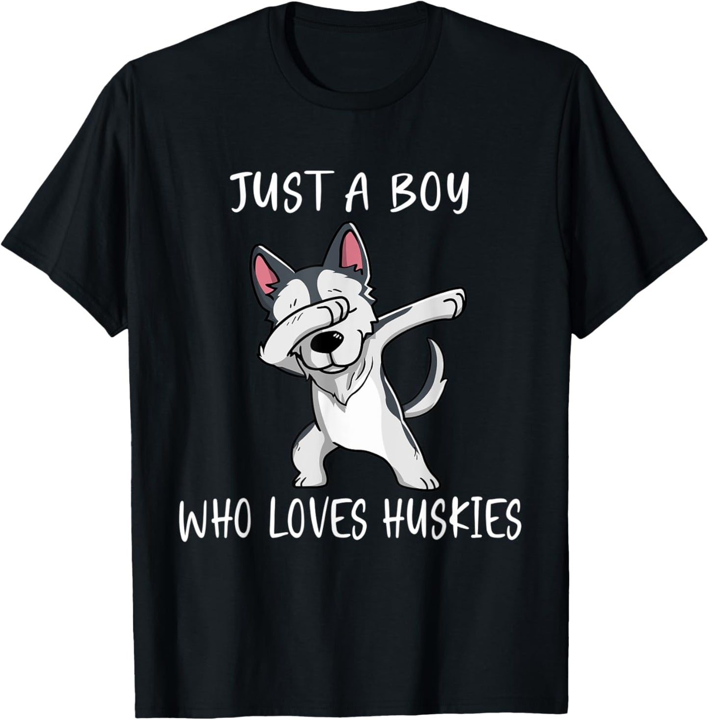 Siberian Husky Puppy Just a Boy Who Loves Husky T-Shirt