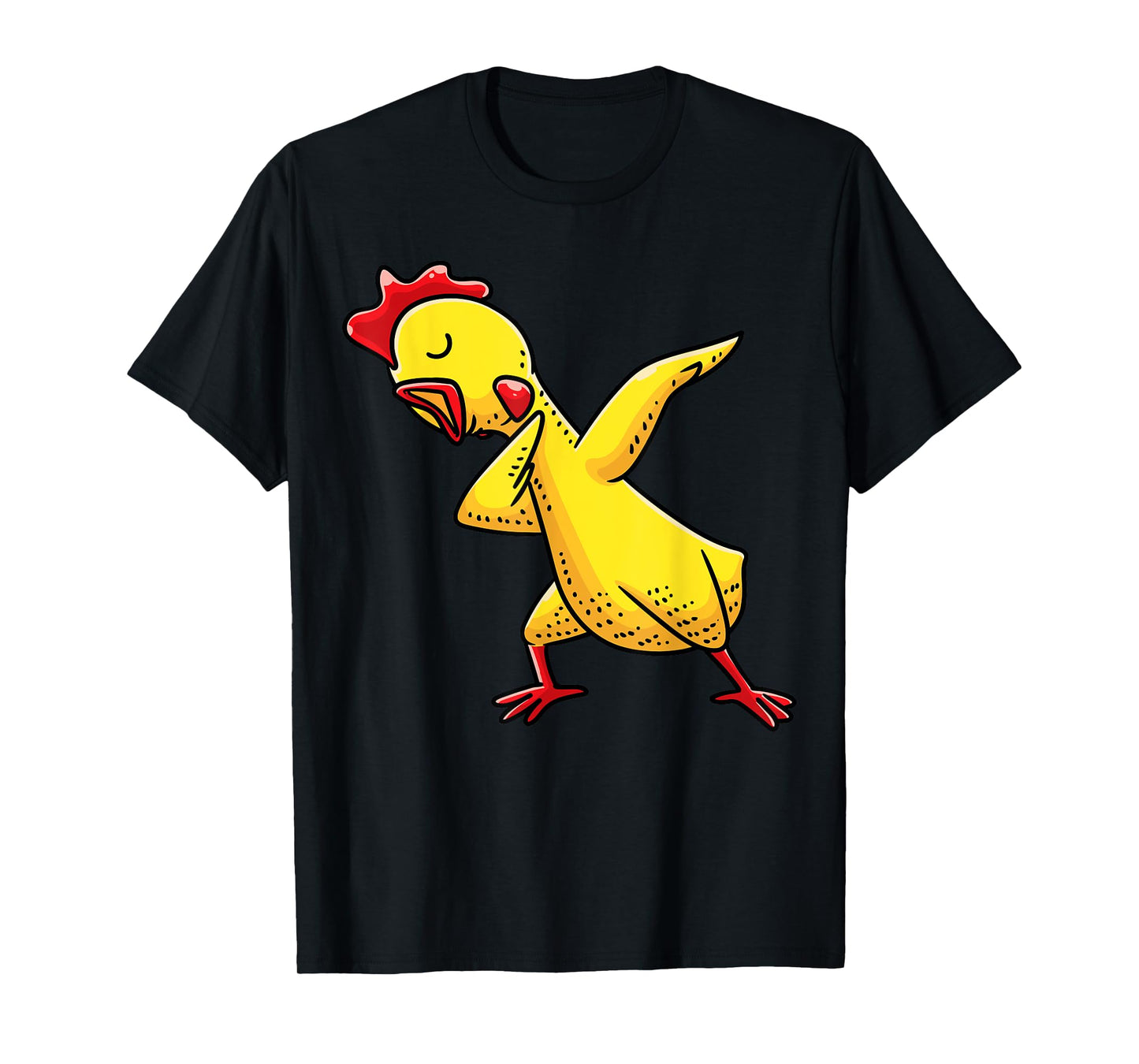 Dabbing Rubber Chicken Funny Men Women Kids T-Shirt