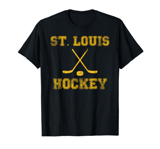 St. Louis Ice Hockey Sticks State Outile STL Tee T-Shirt