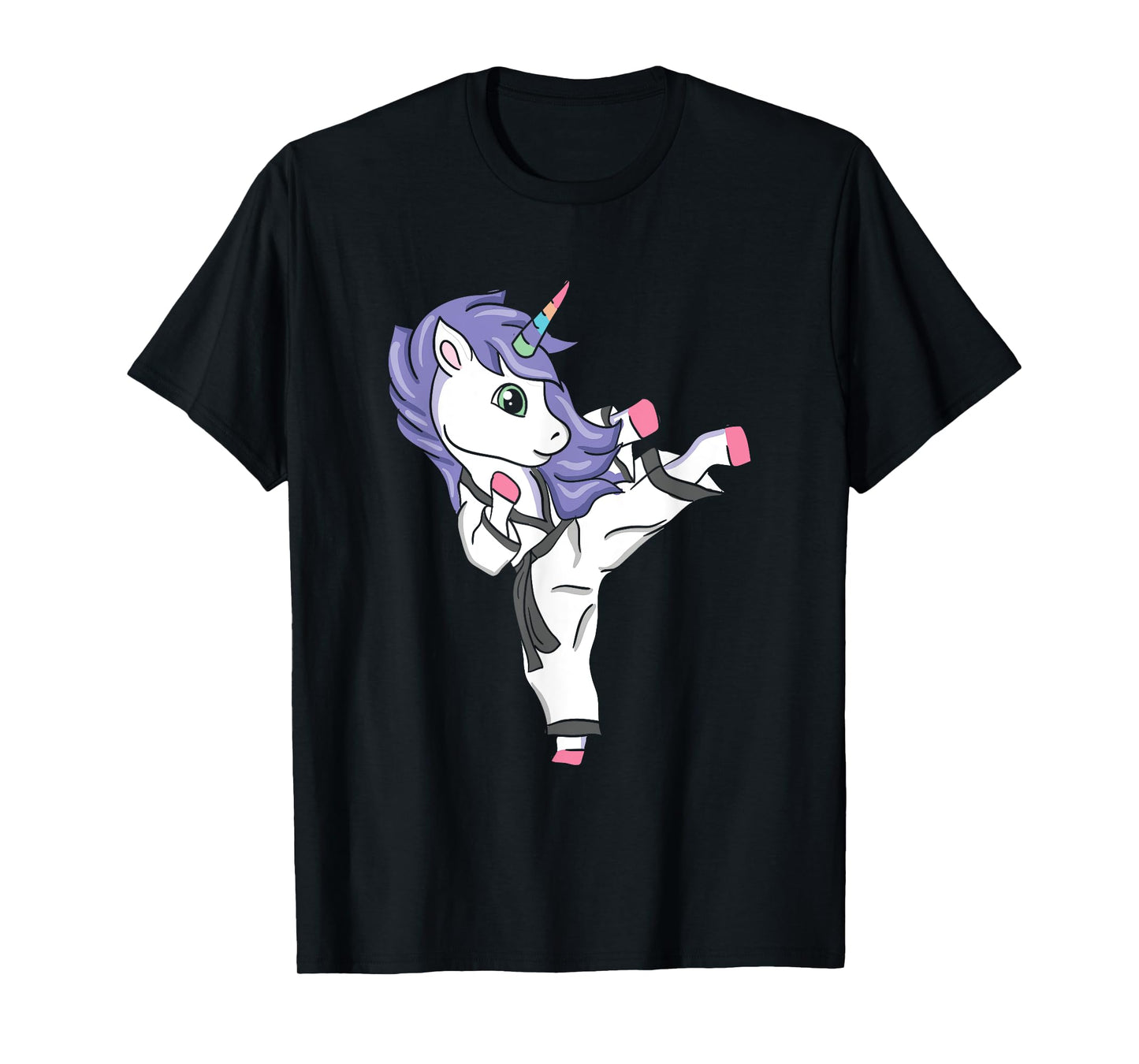 Funny Unicorn Karate Girl I Taekwondo Martial Arts T-Shirt