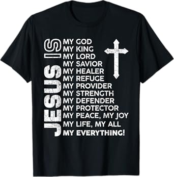 Christian Men Boys Kids Jesus T-Shirt