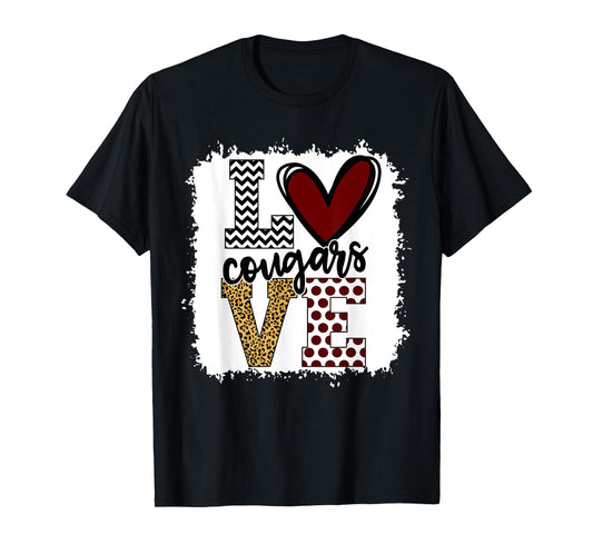 Cougars Mascot Love - School Spirit Fantastic Gifts T-Shirt